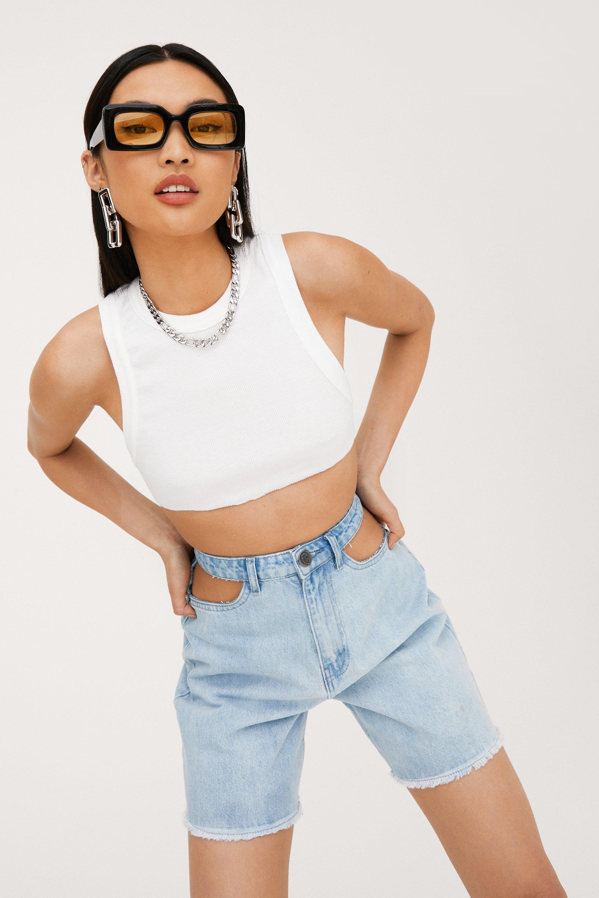 Nasty gal deals denim shorts